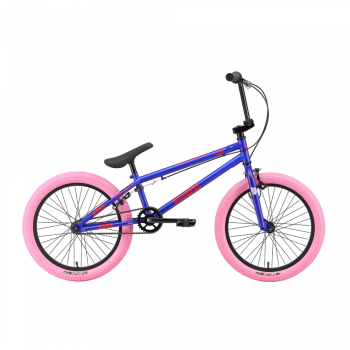 Велосипед BMX Stark Madness 1 2024 ярко-сине розовый